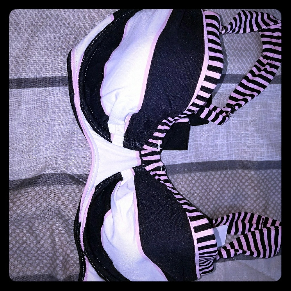 Tommy Bahama pink & blue Bikini top Bnwt